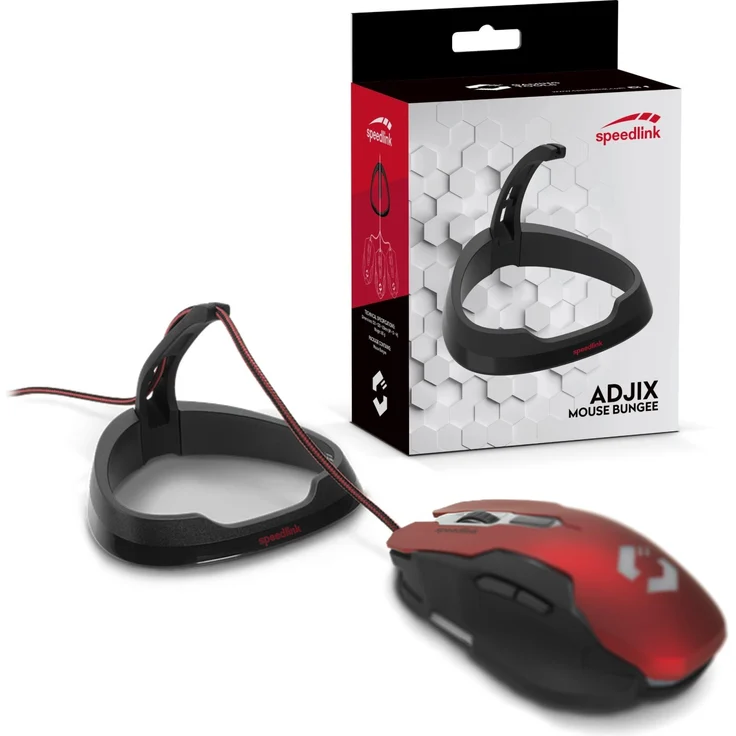 Speedlink ADJIX Mouse Bungee Kabelführung für Computer-Mäuse - sichere Fixierung des Mauskabels , schwarz – Bild 4