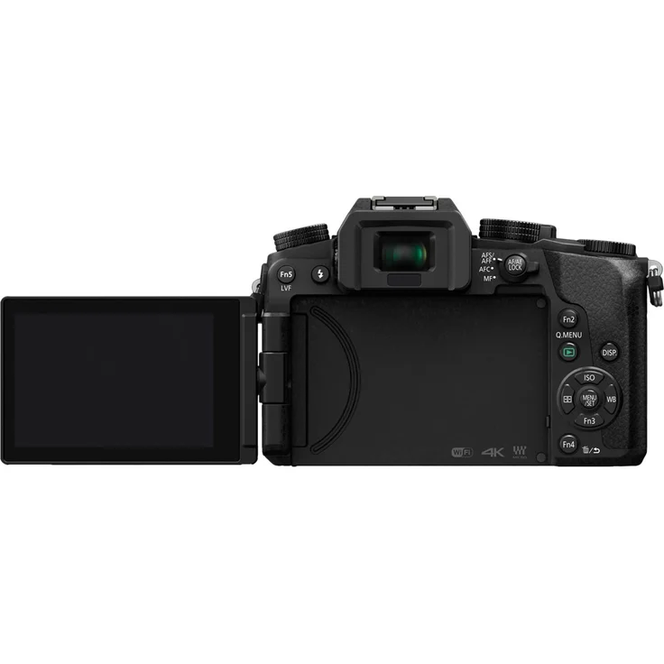 Panasonic LUMIX G DMC-G70MEG-K Systemkamera (16 Megapixel, OLED-Sucher, 7,5 cm OLED Touchscreen, 4K Foto und Video) mit Objektiv H-FS12060-F3,5-5,6- OIS schwarz – Bild 3