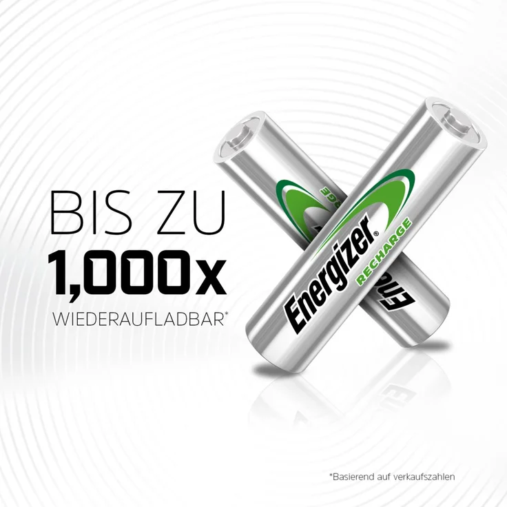 Energizer AAA Akkus, Recharge Power Plus Akku, 4 wiederaufladbare Batterien AAA – Bild 4