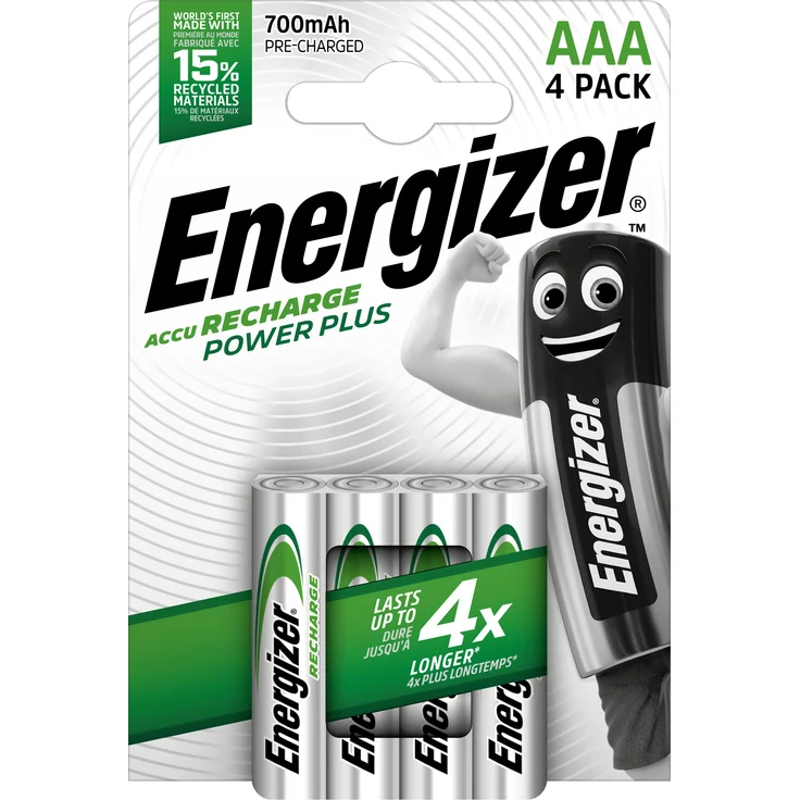 Energizer AAA Akkus, Recharge Power Plus Akku, 4 wiederaufladbare Batterien AAA – Bild 7