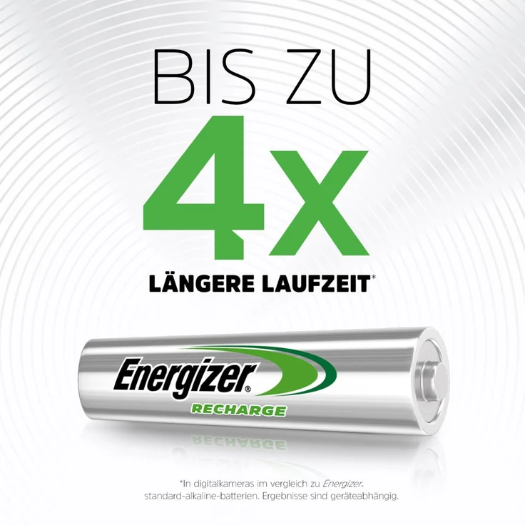 Energizer AAA Akkus, Recharge Power Plus Akku, 4 wiederaufladbare Batterien AAA – Bild 3