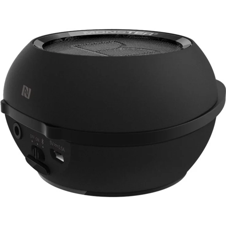 Monster Superstar Hotshot Stereo-Lautsprecher, zylindrisch schwarz Platin – Bild 3