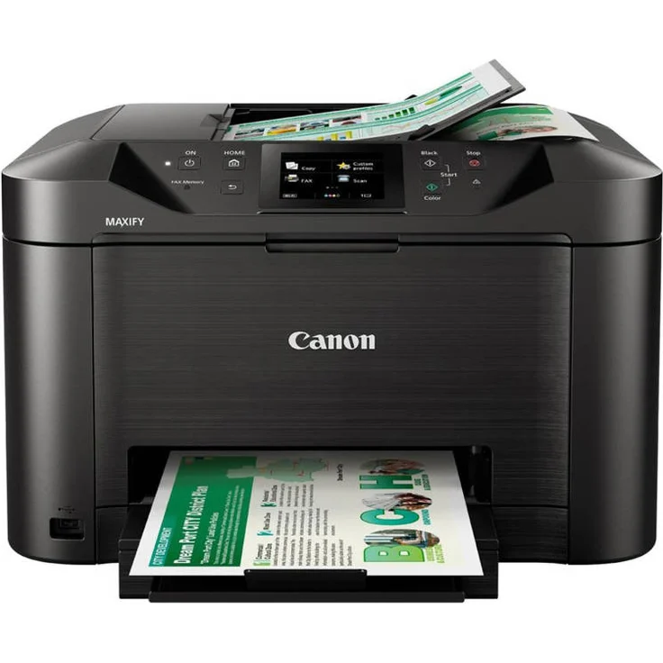 Canon MAXIFY MB5150 (4-in-1) Multifunktionsdrucker - (Tintenstrahl) Farbe, Druckgeschwindigkeit: 24 s/w, 15,5 Farbe, Auflösung: 1200 x 600, LAN, WLAN, AirPrint, Mobile Print, Cloud Print (0960C006) – Bild 3