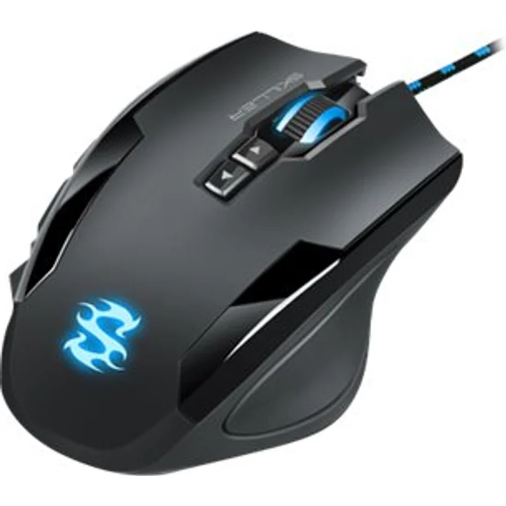 Sharkoon Skiller SGM1 Gaming Maus mit Makrotasten (10800 DPI, RGB-Beleuchtung, 12 Tasten, Weight-Tuning-System und Software) schwarz – Bild 2