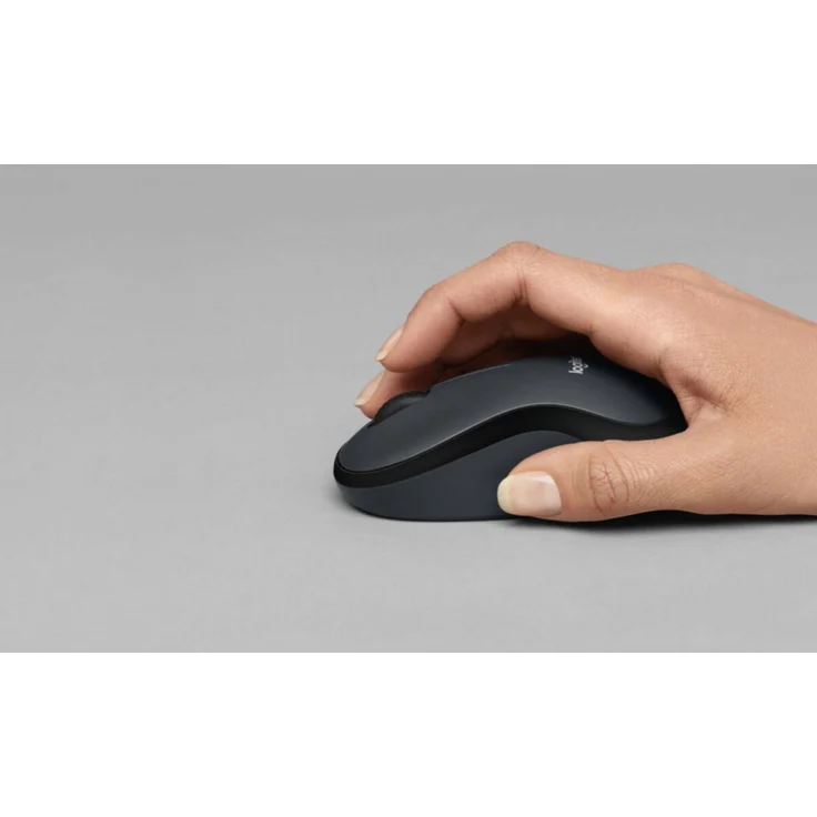 Logitech M220 Silent Kabellose Maus, 2,4 GHz mit Nano-USB-Empfänger, 1000 DPI Optical Tracking, 18 Monate Batterielaufzeit, für Links- und Rechtshänder, kompatibel mit PC, Mac, Laptop, Schwarz (910-004878) – Bild 6