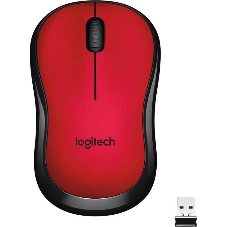 Logitech M220 Silent Kabellose Maus, 2.4 GHz Verbindung via Nano-USB-Empfänger, 1000 DPI Sensor, Quiet-Mark Zertifiziert, 18-Monate Akkulaufzeit, Für Links- und Rechtshänder, PC-Mac - rot – Bild 7