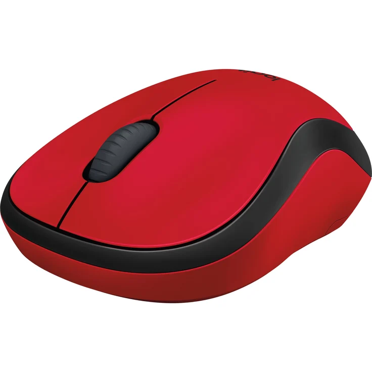 Logitech M220 Silent Kabellose Maus, 2.4 GHz Verbindung via Nano-USB-Empfänger, 1000 DPI Sensor, Quiet-Mark Zertifiziert, 18-Monate Akkulaufzeit, Für Links- und Rechtshänder, PC-Mac - rot – Bild 4