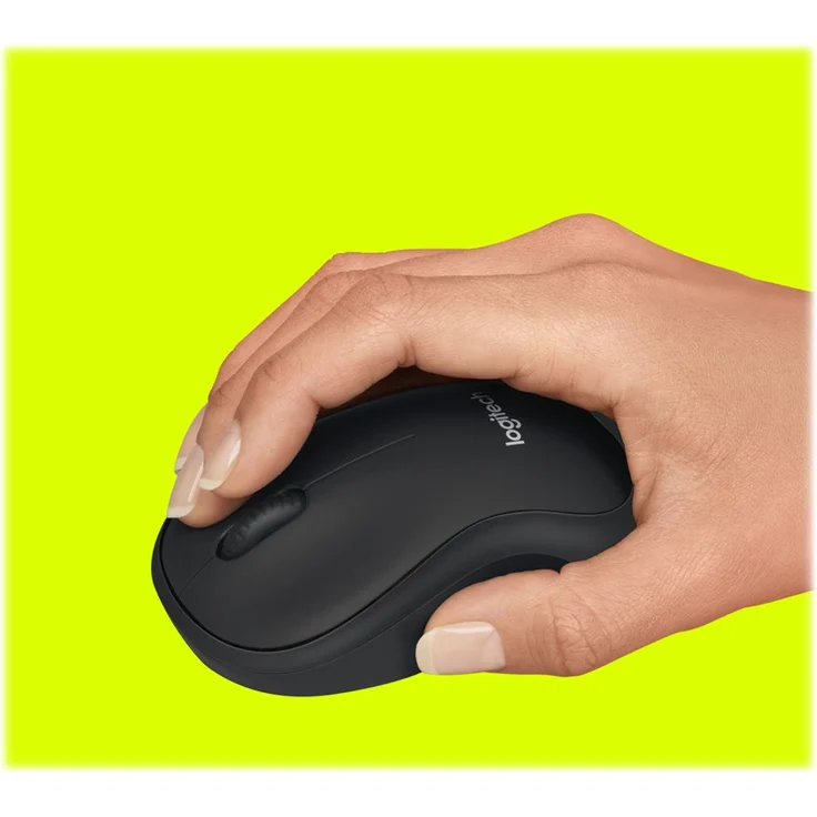 Logitech B220 Silent Kabellose Maus, 2.4 GHz Verbindung via Nano-USB-Empfänger, 1000 DPI Optischer Sensor, Quiet-Mark Zertifiziert, 18-Monte Akkulaufzeit, 3 Tasten, Für Links- und Rechtshänder, PC-Mac – Bild 4