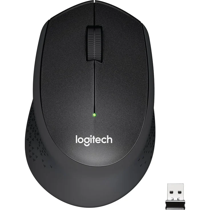 Logitech M330 Silent Plus Kabellose Maus, 2.4 GHz Verbindung via Nano USB-Empfänger, 1000 DPI Optischer Sensor, 24-Monate Akkulaufzeit, 3 Tasten, PC-Mac - schwarz, Englische Verpackung – Bild 9