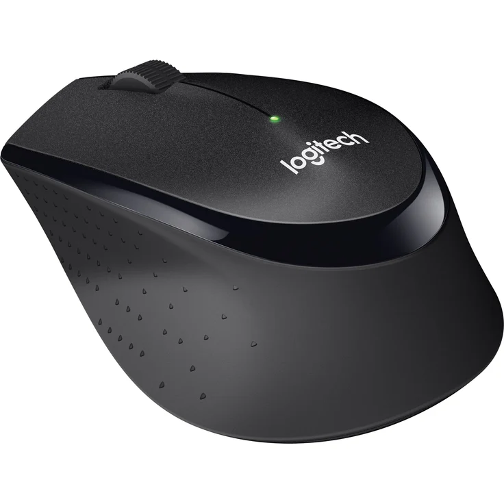 Logitech M330 Silent Plus Kabellose Maus, 2.4 GHz Verbindung via Nano USB-Empfänger, 1000 DPI Optischer Sensor, 24-Monate Akkulaufzeit, 3 Tasten, PC-Mac - schwarz, Englische Verpackung – Bild 2