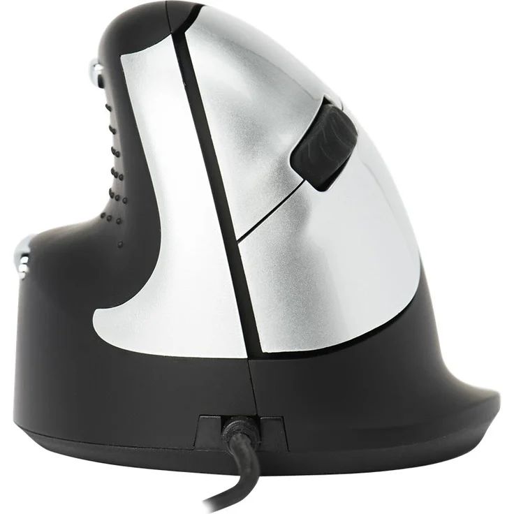 R-Go HE Ergonomische Maus - Premium-Vertikal-Maus - Mittel (165-195mm) Linkshändige Vertikal - Drahtgebundenen - Schlankes Design - Plug-and-Play-Funktion - Schwarz – Bild 2