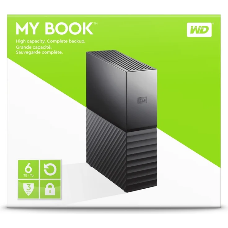 WD My Book WDBBGB0060HBK - Festplatte - verschlüsselt - 6 TB - extern (Stationär) - USB 3.0 - 256-Bit-AES - Schwarz (WDBBGB0060HBK-EESN) – Bild 11
