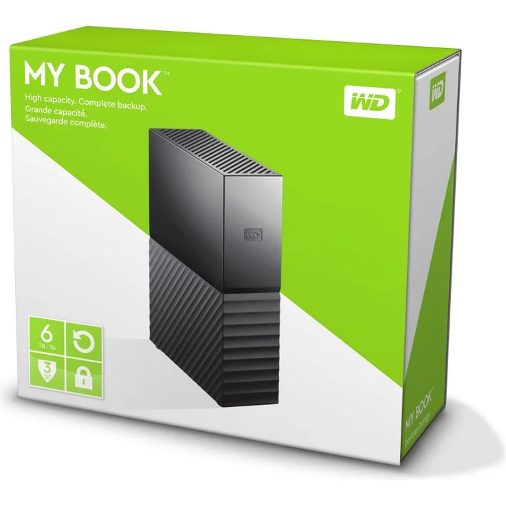 WD My Book WDBBGB0060HBK - Festplatte - verschlüsselt - 6 TB - extern (Stationär) - USB 3.0 - 256-Bit-AES - Schwarz (WDBBGB0060HBK-EESN) – Bild 10