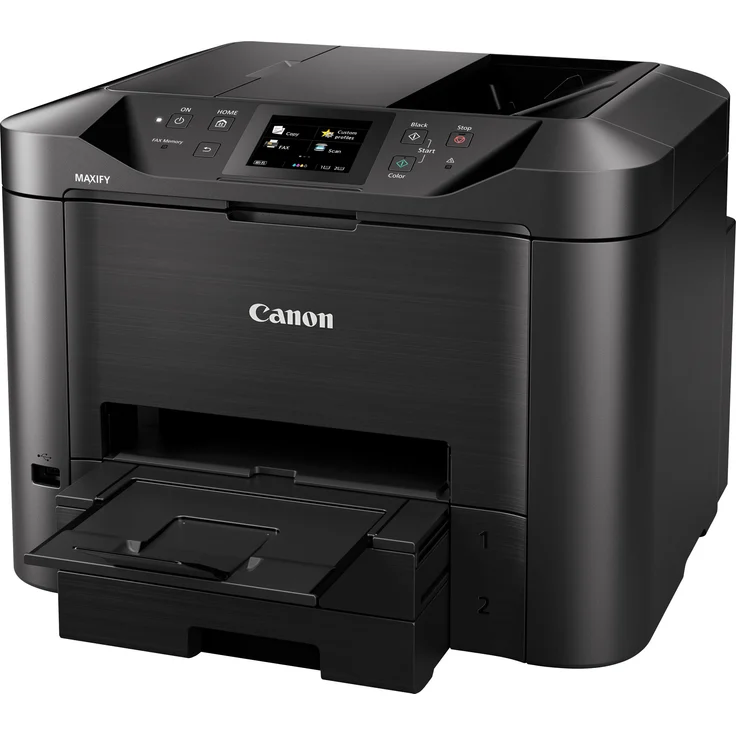 Canon MAXIFY MB5450 (4-in-1) Multifunktionsdrucker - (Tintenstrahl) Farbe, Druckgeschwindigkeit: 24 s/w, 15,5 Farbe, Auflösung: 1200 x 600, LAN, WLAN, AirPrint, Mobile Print, Cloud Print (0971C006) – Bild 5