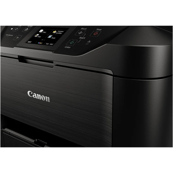 Canon MAXIFY MB5450 (4-in-1) Multifunktionsdrucker - (Tintenstrahl) Farbe, Druckgeschwindigkeit: 24 s/w, 15,5 Farbe, Auflösung: 1200 x 600, LAN, WLAN, AirPrint, Mobile Print, Cloud Print (0971C006) – Bild 4