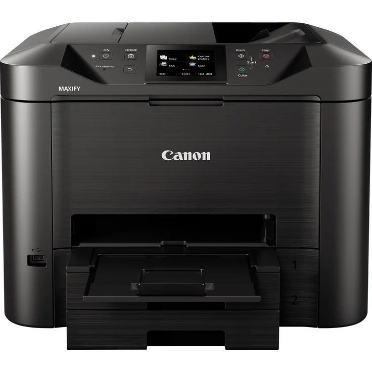 Canon MAXIFY MB5450 (4-in-1) Multifunktionsdrucker - (Tintenstrahl) Farbe, Druckgeschwindigkeit: 24 s/w, 15,5 Farbe, Auflösung: 1200 x 600, LAN, WLAN, AirPrint, Mobile Print, Cloud Print (0971C006) – Bild 1