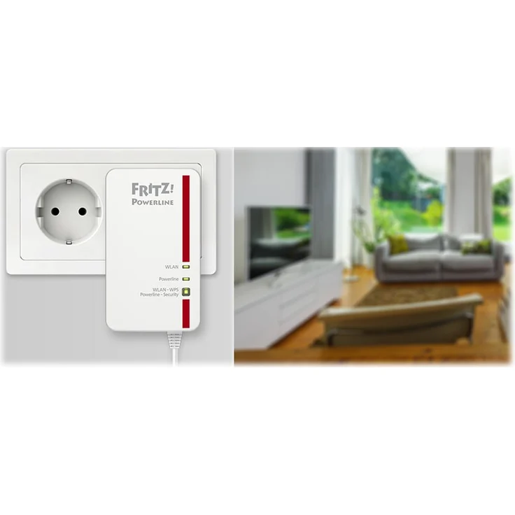 AVM FRITZ!Powerline 1240E-1000E WLAN Set (1200 Mbit/s, WLAN-Access Point, ideal für Media-Streaming oder NAS-Anbindungen, deutschsprachige Version) weiß – Bild 5