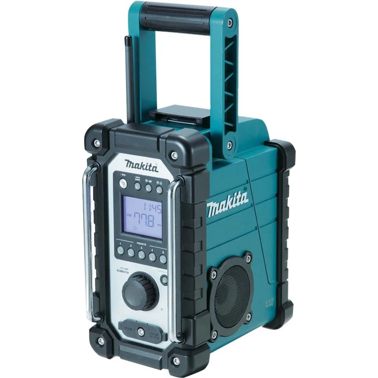 Makita DMR107 Baustellenradio mit Wecker, geeignet für Outdoor, spritzwassergeschützt, blau – Bild 8