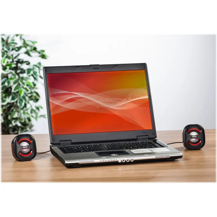 Notebook-Lautsprecher ''Sonic Mobil 183'', schwarz-rot – Bild 3