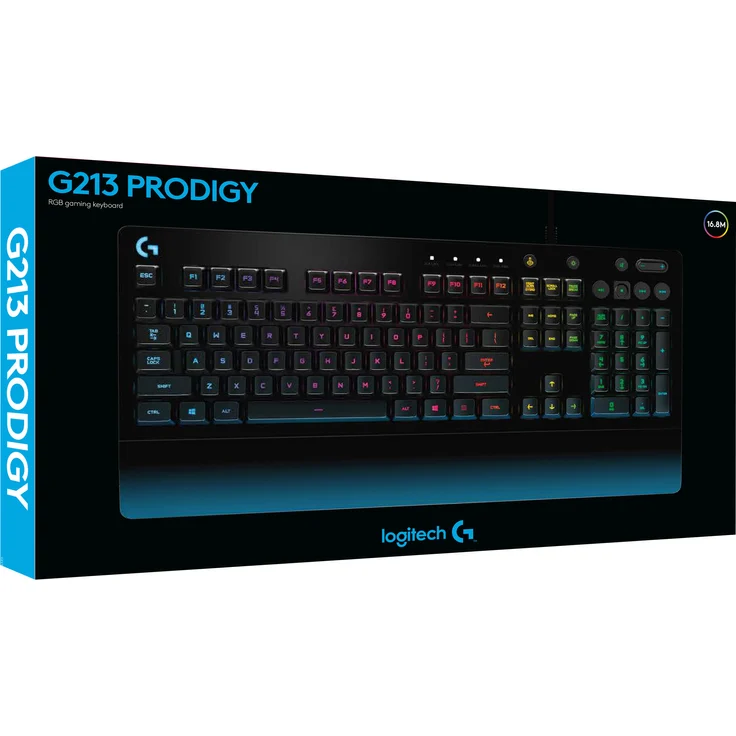 Logitech Prodigy G213 - Tastatur - hintergrundbeleuchtet - USB - USA International QWERTY (920-008093) – Bild 2