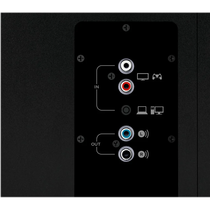 Logitech Z533 2.1 Lautsprecher-System mit Subwoofer, Kraftvoller Sound, 120 Watt Spitzenleistung, 3,5 mm Eingang, Kopfhörerbuchse, Multi-Device, Bedienelemente am Steuergerät, UK Stecker, PC-TV-Tablet – Bild 2
