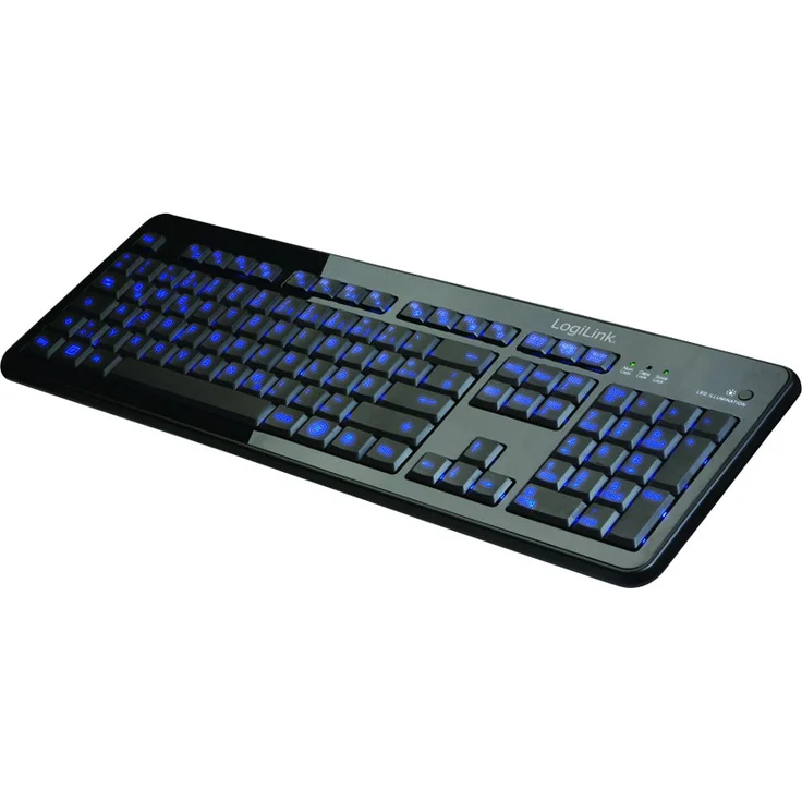 LogiLink Illuminated - Tastatur - hinterleuchtet - USB - Deutsch QWERTZ (ID0138) – Bild 7