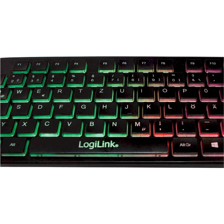 LogiLink Illuminated - Tastatur - hinterleuchtet - USB - Deutsch QWERTZ (ID0138) – Bild 8
