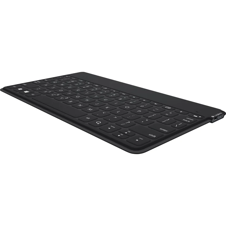 Logitech Keys-to-Go Kabellose Tablet-Tastatur, Bluetooth, iOS-Sondertasten, Ultraleicht & Geräuschlos, 3-Monate Akkulaufzeit, Fürs Tablet und Smartphone, Französisches AZERTY-Layout - schwarz – Bild 2