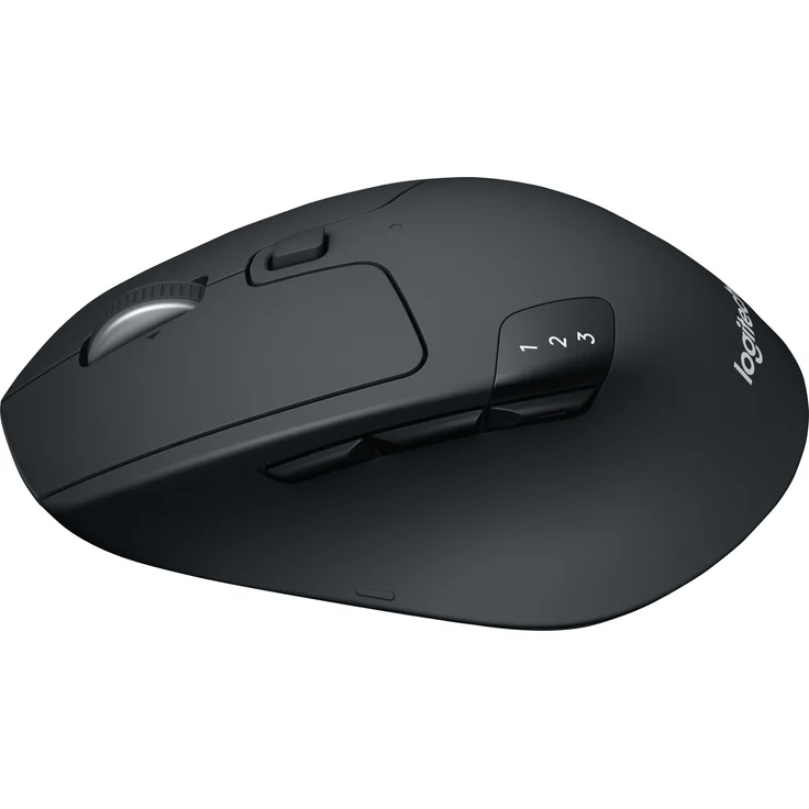 Logitech M720 Triathlon Kabellose Maus, Bluetooth & 2.4 GHz Verbindung via Unifying USB-Empfänger, 1000 DPI Sensor, 24-Monate Akkulaufzeit, Multi-Device, 8 Tasten, PC-Mac-iPadOS - Englische Verpackung – Bild 3