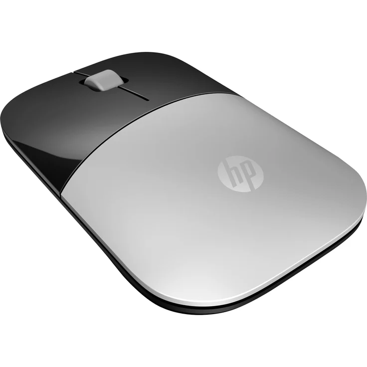 HP Z3700 (X7Q44AA) kabellose Maus (1200 optische Sensoren, bis zu 16 Monate Batterielaufzeit, USB Anschluss, Plug&Play) silber – Bild 4