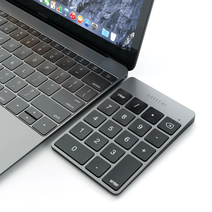 Satechi Aluminum Slim - Tastenfeld - Bluetooth - Space-grau (ST-SALKPM) – Bild 3