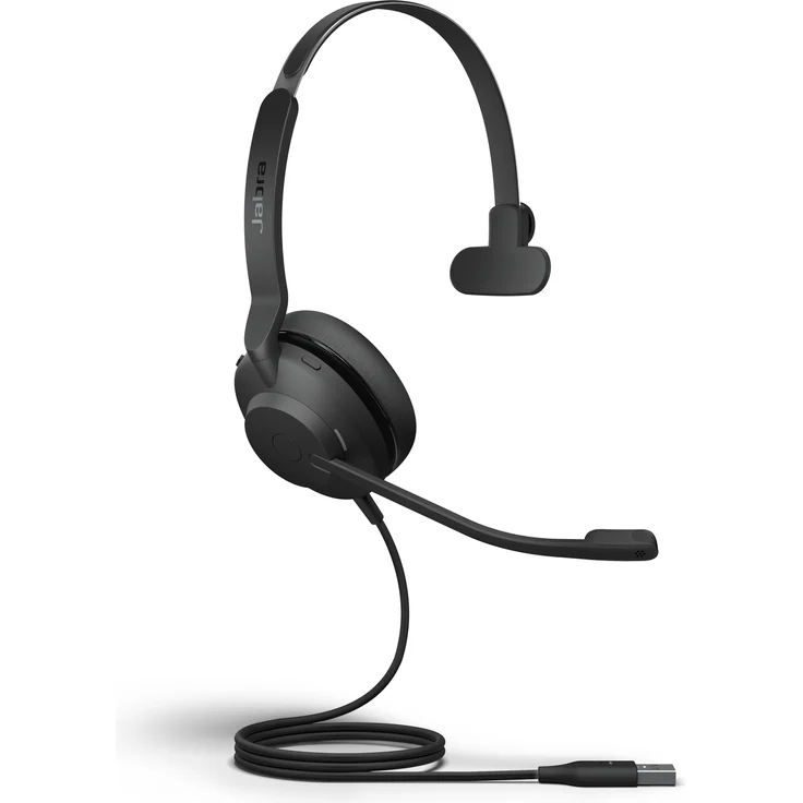 Jabra Evolve 30 MS Mono Headset Unified Communications Kopfhörer für VoIP Softphone mit passivem Noise-Cancelling USB-Kabel mit Anrufsteuerung Schwarz – Bild 4