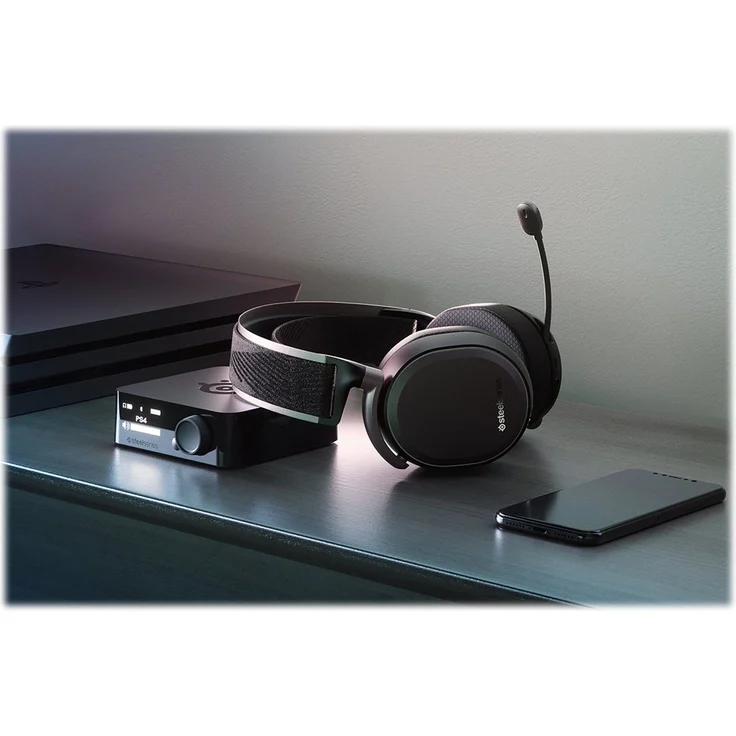 SteelSeries Arctis Pro Wireless – Drahtlos Gaming-Headset – hochauflösende Lautsprechertreiber – kombiniertes Funksystem (2,4 GHz & Bluetooth) – Schwarz – Bild 3