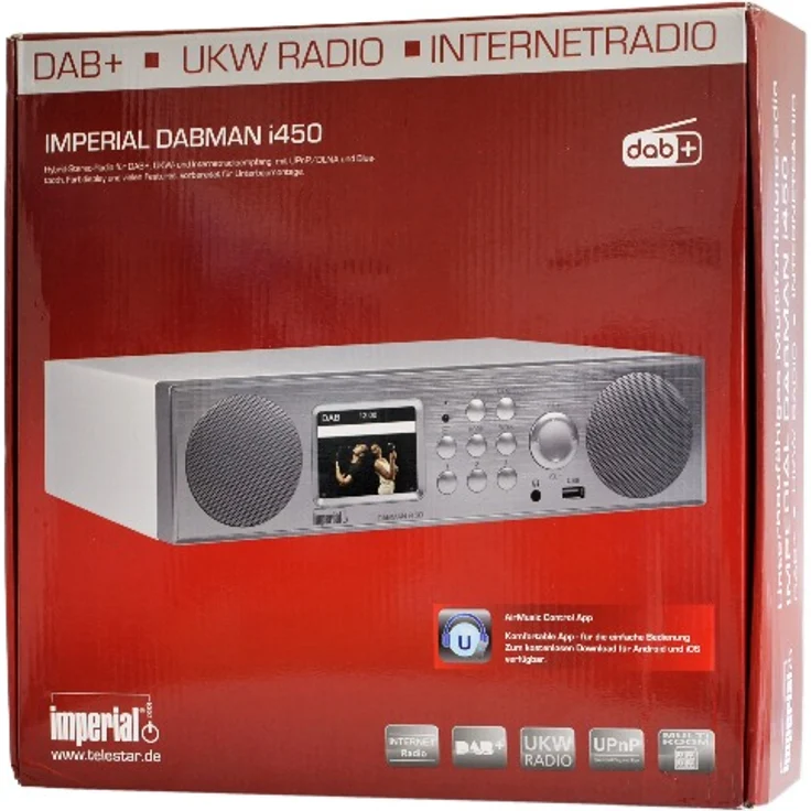 Imperial Dabman i450 Unterbauradio mit Bluetooth, WLAN, TFT-Display, weiß 22-246-00 – Bild 9