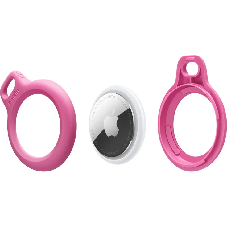 Belkin F8W973 Secure Holder mit Schlüsselanhänger, geeignet für Apple AirTag, pink (F8W973btPNK) – Bild 4