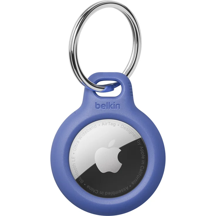 Belkin F8W973 Secure Holder mit Schlüsselanhänger, geeignet für Apple AirTag, blau (F8W973btBLU) – Bild 1