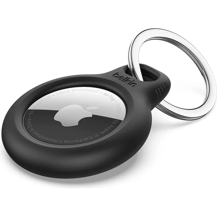 Belkin F8W973 Secure Holder mit Schlüsselanhänger, geeignet für Apple AirTag, schwarz (F8W973btBLK) – Bild 4