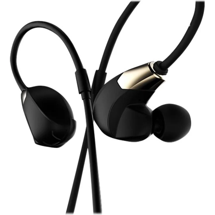 Cannice SC1412 Y4 Bluetooth Kopfhörer In Ear | Kabellose 4.1 Sport Kopfhörer Stereo mit Ohrbügel | 10m Reichweite, ultra leicht, wasserabweisend, schwarz, gold – Bild 3