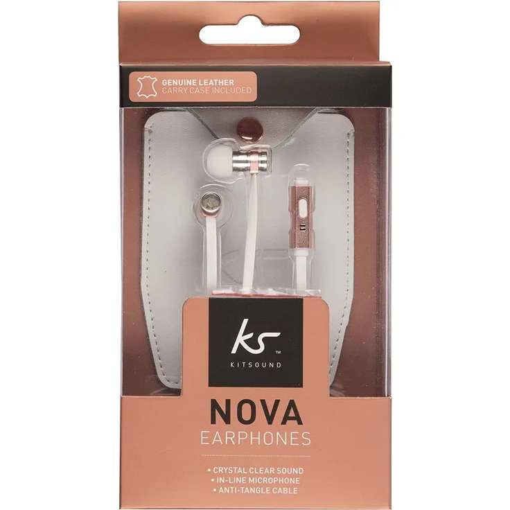 Kitsound Nova InEar Headphones with Mic Rose Gold – Bild 2
