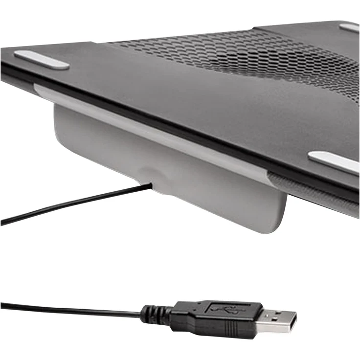 Kensington USB-betriebener Laptopständer und Lüfter zur Kühlung von Laptops, Ultrabooks, Laptops und Chromebooks bis 15,6 Zoll, Rutschfeste Pads und Textilrückseite, K62842WW – Bild 3