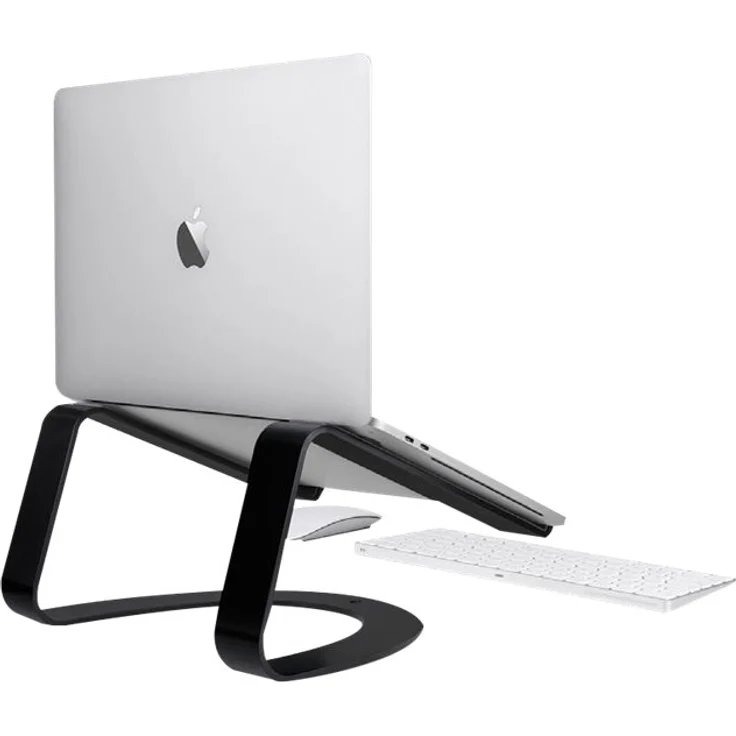 Twelve South Curve Laptopständer für MacBook und Laptops | Ergonomischer, belüfteter Laptop Stand für Zuhause oder Büro, mattschwarz – Bild 3