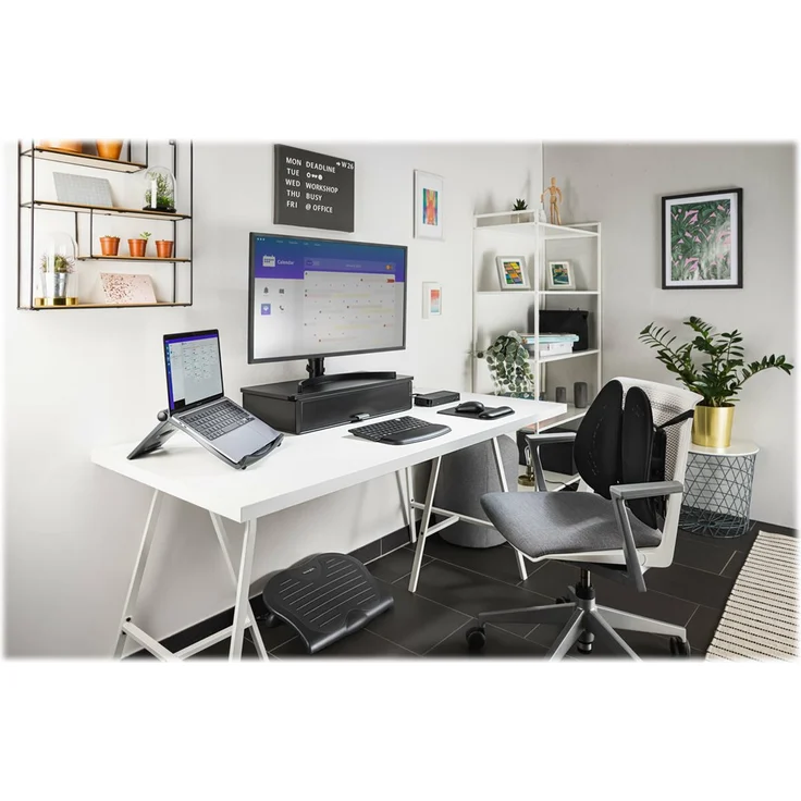 Kensington Easy Riser tragbarer ergonomischer Laptopständer 12 Zoll - 17 Zoll für Windows und Mac Geräte mit Secure Fit und SmartFit System, zur besseren Kühlung und Luftzirkulation, schwarz, K52788WW – Bild 3