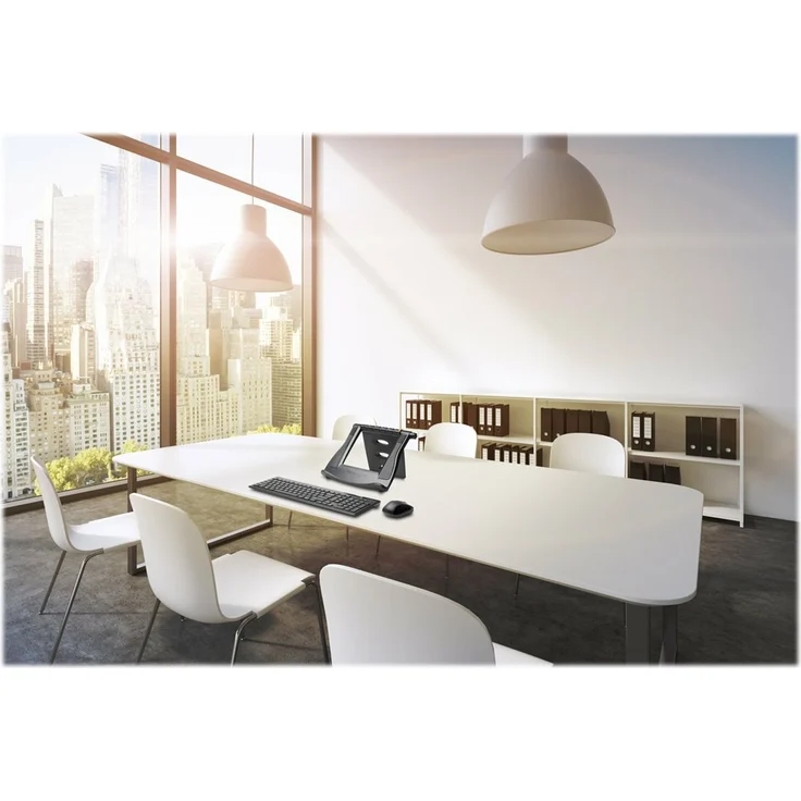 Kensington Easy Riser tragbarer ergonomischer Laptopständer 12 Zoll - 17 Zoll für Windows und Mac Geräte mit Secure Fit und SmartFit System, zur besseren Kühlung und Luftzirkulation, schwarz, K52788WW – Bild 4