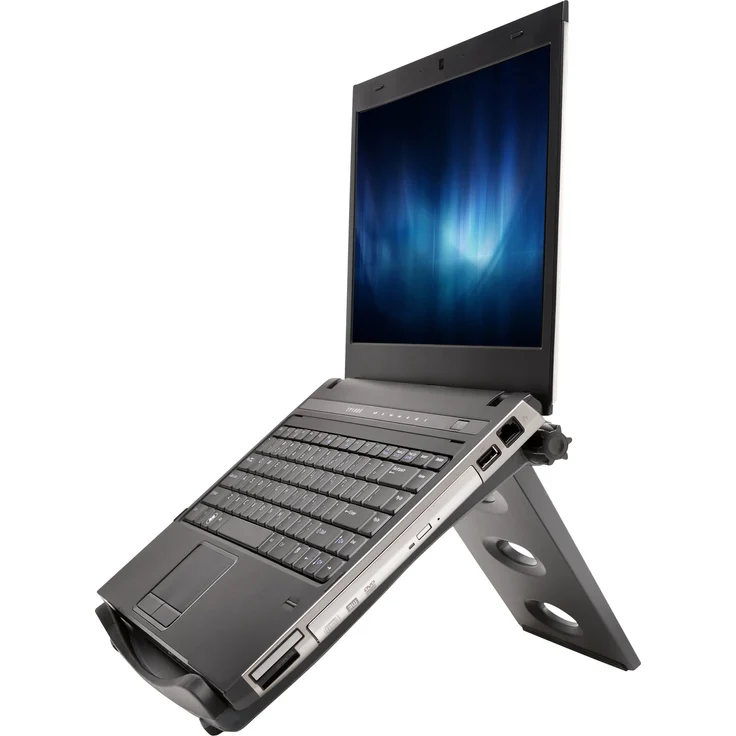 Kensington Easy Riser tragbarer ergonomischer Laptopständer 12 Zoll - 17 Zoll für Windows und Mac Geräte mit Secure Fit und SmartFit System, zur besseren Kühlung und Luftzirkulation, schwarz, K52788WW – Bild 8
