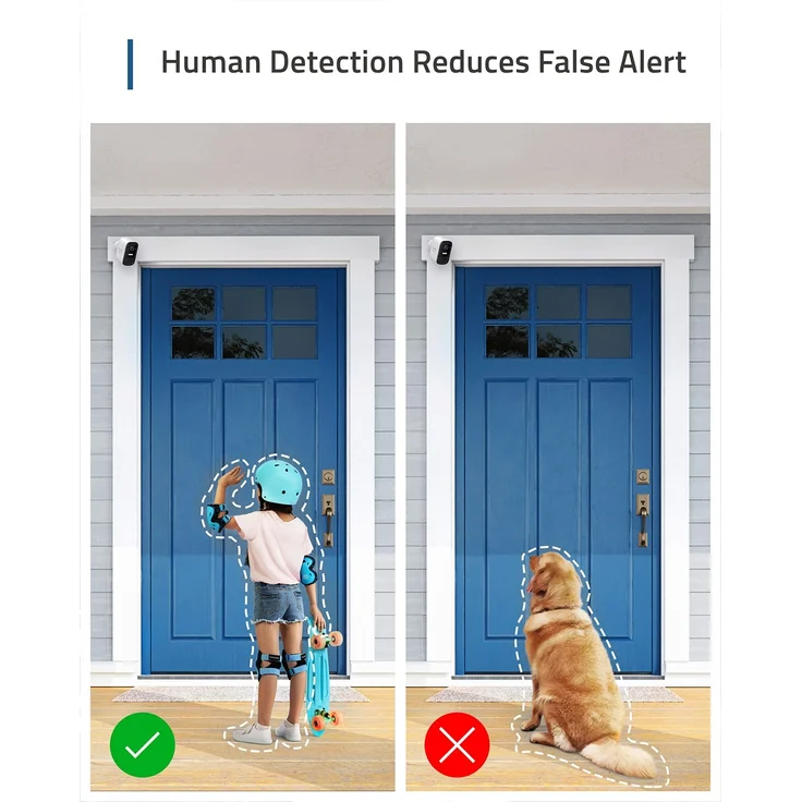eufy Security eufyCam 2C Pro, Überwachungskamera außen, 2K Auflösung, 180 Tage Akku, kompatibel mit HomeKit und Solar Panel, IP67, Set 2+1, lokale Speicherung, Weiß (T88613D1) – Bild 4