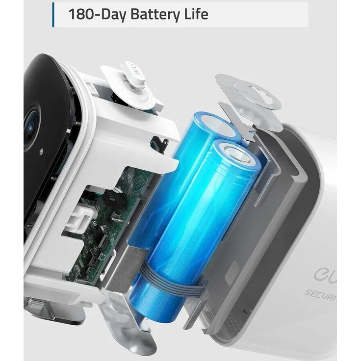 eufy Security eufyCam 2C Pro, Überwachungskamera außen, 2K Auflösung, 180 Tage Akku, kompatibel mit HomeKit und Solar Panel, IP67, Set 2+1, lokale Speicherung, Weiß (T88613D1) – Bild 6