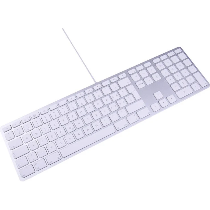 LMP USB Keyboard - Tastatur - USB - Deutsch QWERTZ - Silber (17203) – Bild 3