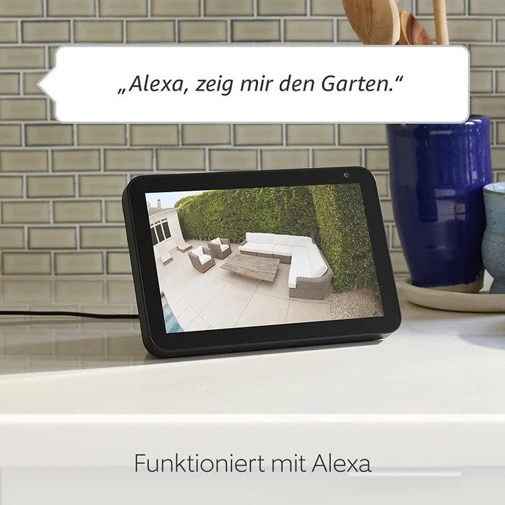 Ring Floodlight Cam Wired Plus, Überwachungskamera außen mit WLAN und HD-Video, Kamera mit LED-Flutlicht, Nachtsicht in Farbe, präzise Bewegungserfassung und Sirene, funktioniert mit Amazon Alexa, weiß – Bild 6