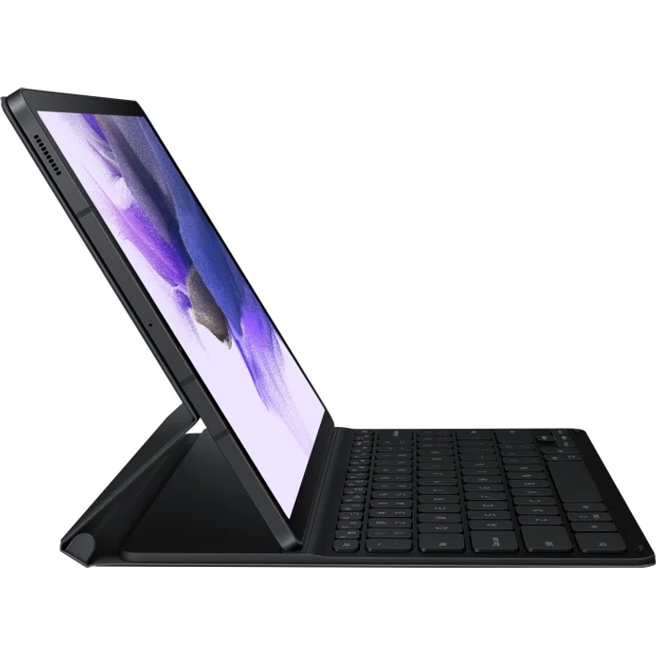 Samsung EJ-DT730 Book Cover Keyboard Slim für Galaxy Tab S7+ / Tab S7 FE / Tab S8+, schwarz, DE (EF-DT730BBGGDE) – Bild 4
