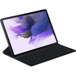 Samsung EJ-DT730 Book Cover Keyboard Slim für Galaxy Tab S7+ / Tab S7 FE / Tab S8+, schwarz, DE (EF-DT730BBGGDE)
